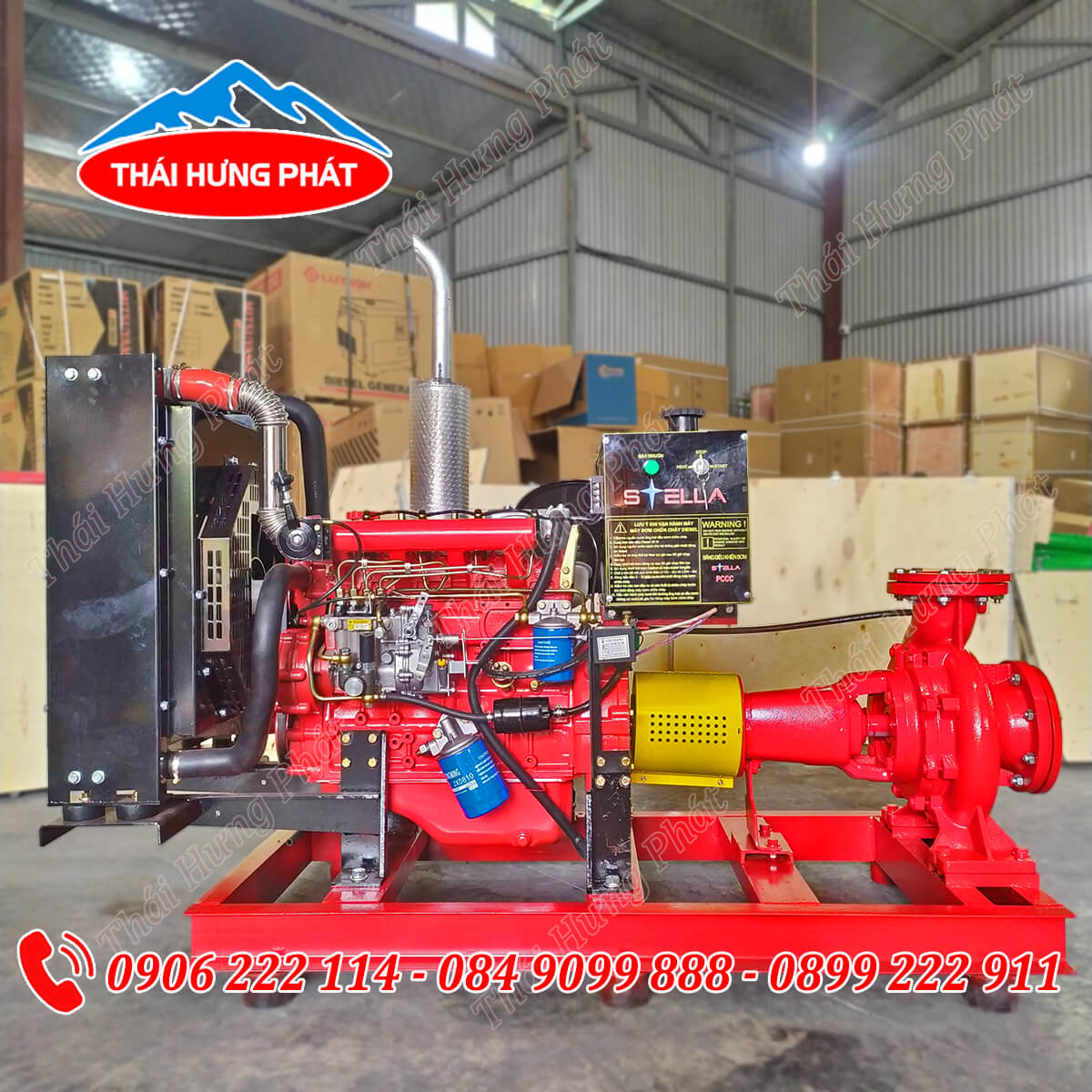 Máy bơm chữa cháy Diesel Stella STR80-250/45 45kW