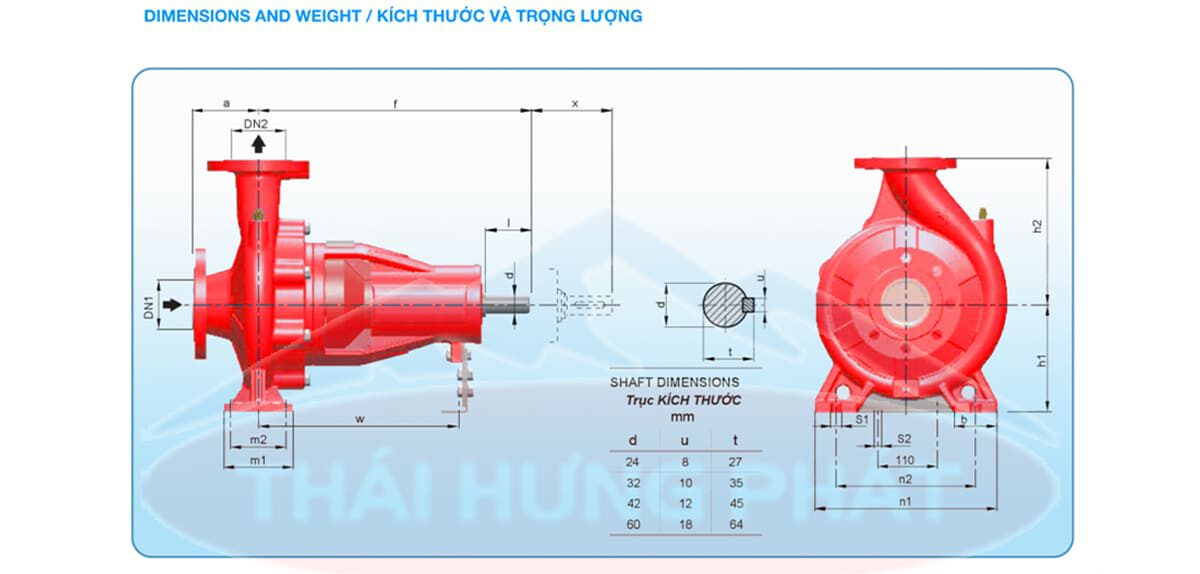 Máy bơm công nghiệp Stella trục rời STR150-315/200 200kW