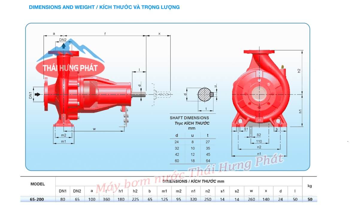 Máy bơm chữa cháy Diesel Stella STR65-200B/18.5 18.5kW