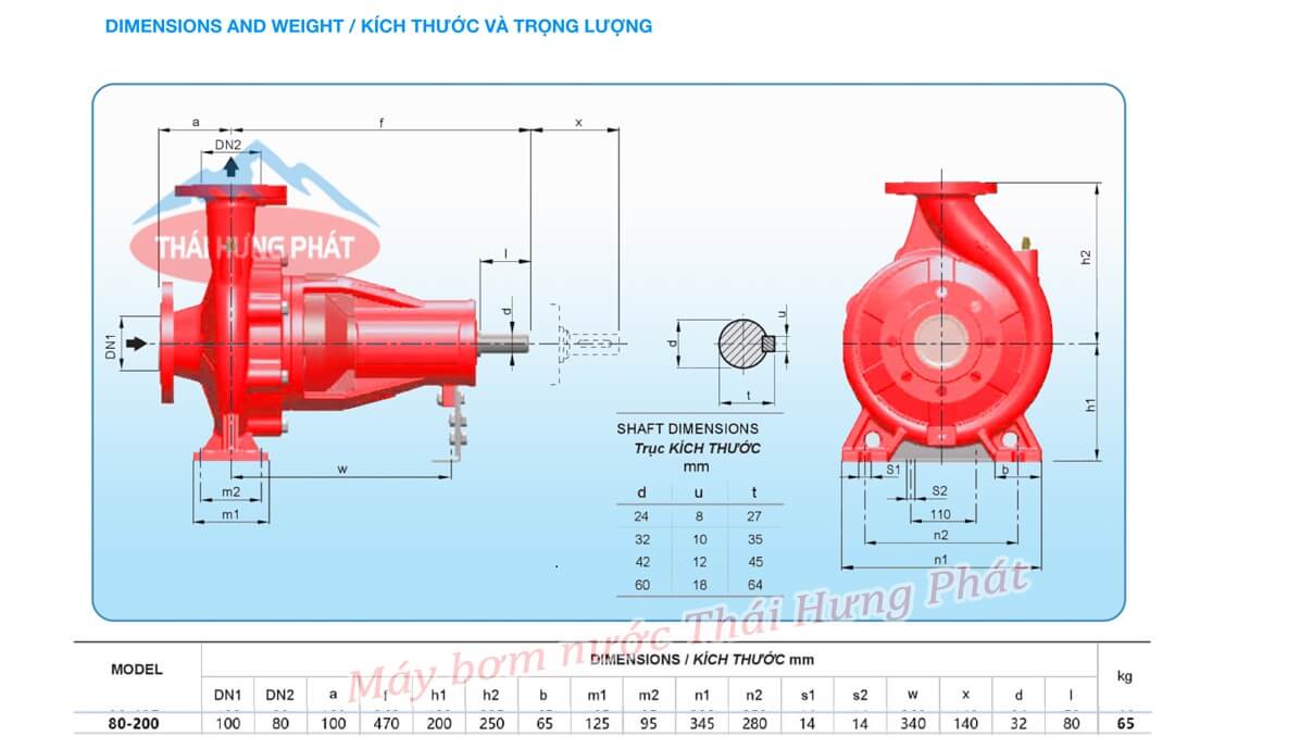 Máy bơm chữa cháy Diesel Stella STR80-200B/30 30kW