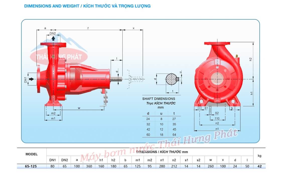 Máy bơm chữa cháy Diesel Stella STR65-125A/7.5 7.5kW