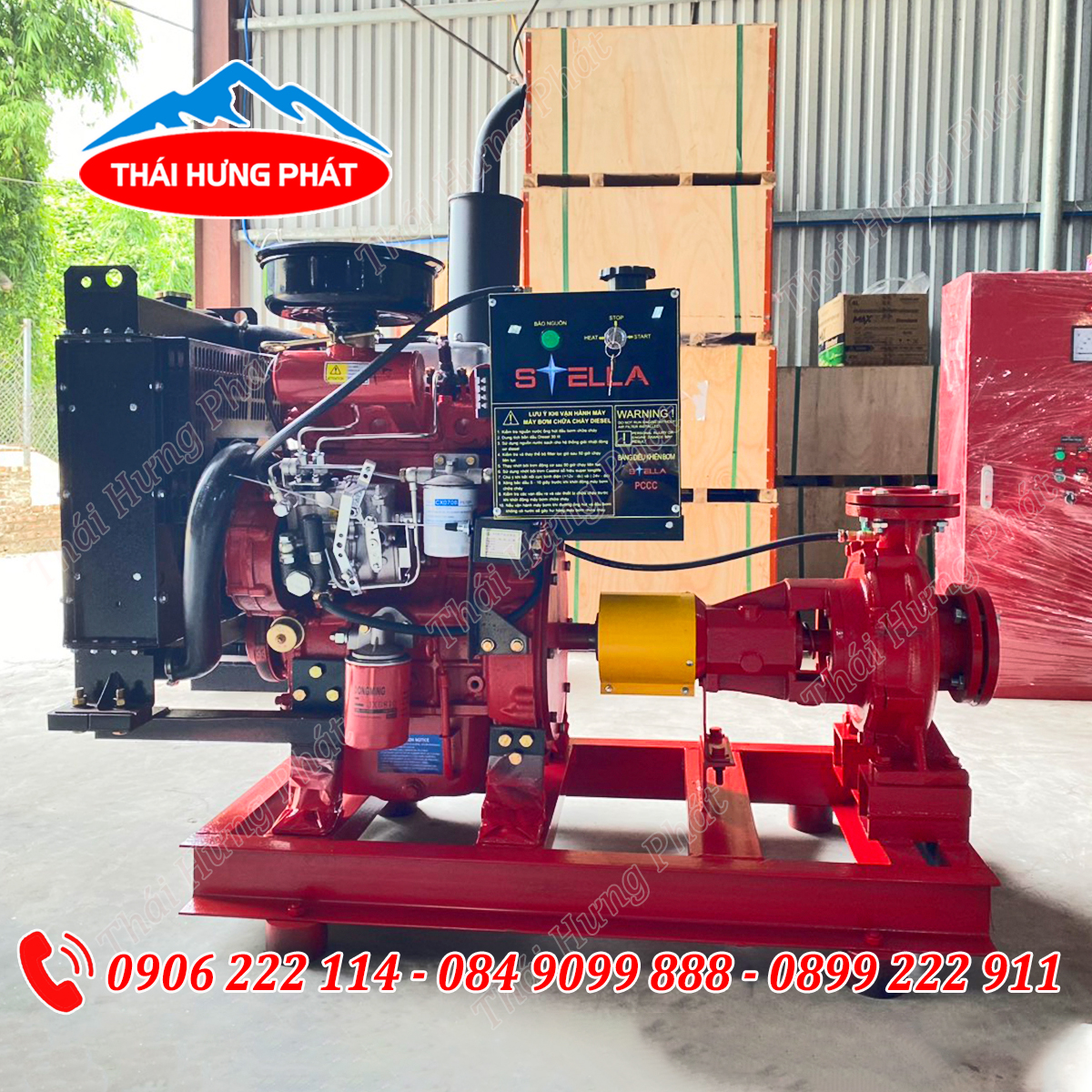 Máy bơm chữa cháy Diesel Stella/Máy bơm Diesel Stella