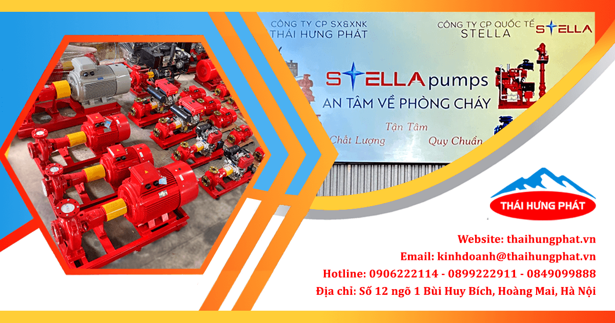 Máy bơm công nghiệp Stella ST50-250C 15kW Chỉ nên mua bơm công nghiệp Stella ST50-250C 15kW tại PCCC Thái Hưng Phát để đảm bảo hàng chính hãng