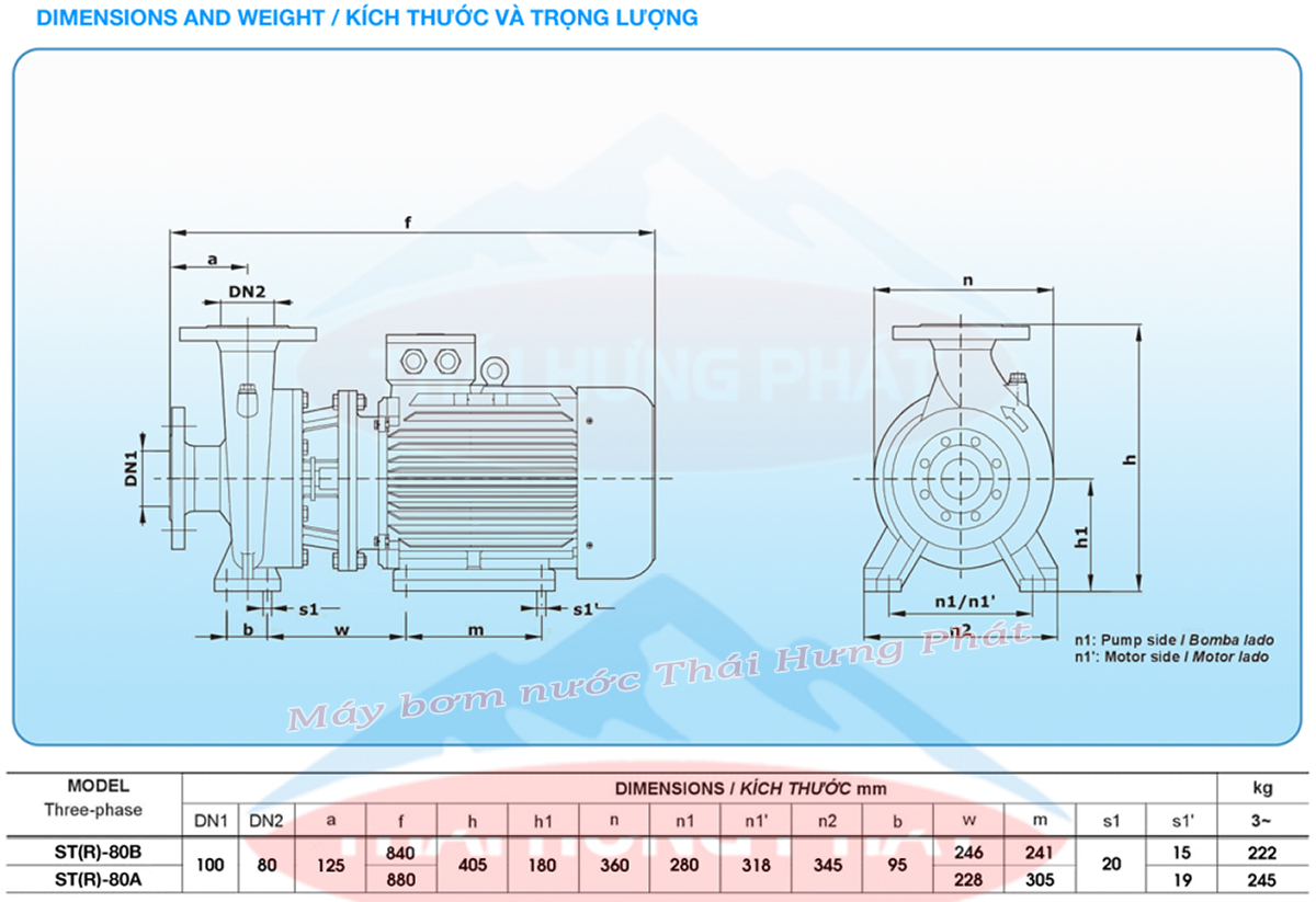 Máy bơm chữa cháy điện Stella ST80-200A 37kW