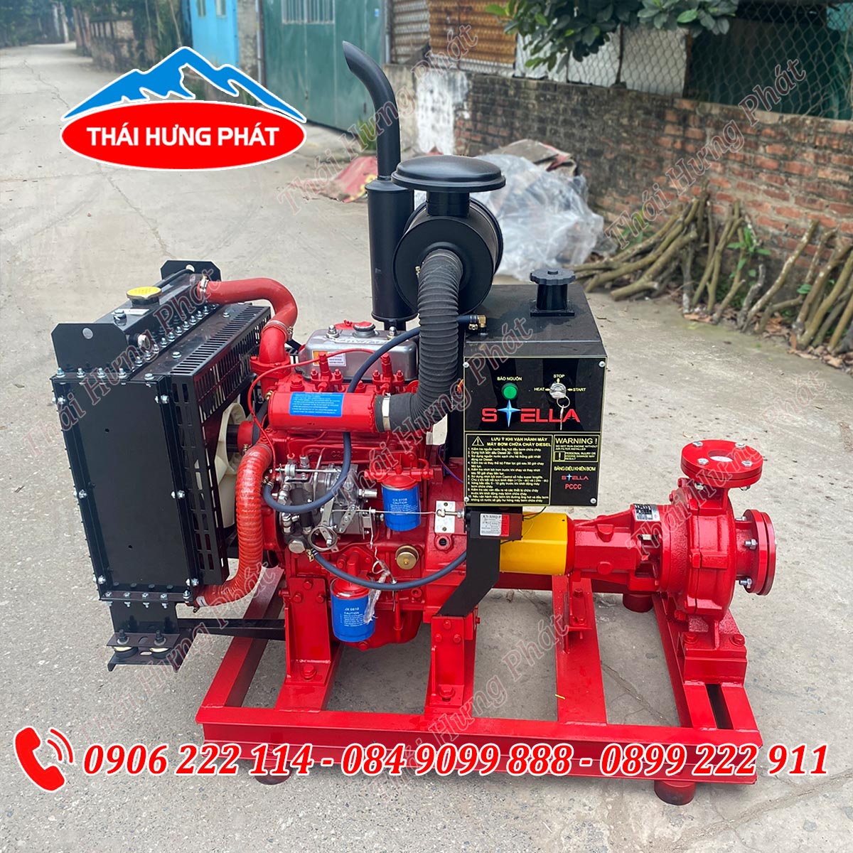 Máy bơm chữa cháy Diesel Stella - Bơm PCCC Stella động cơ diesel