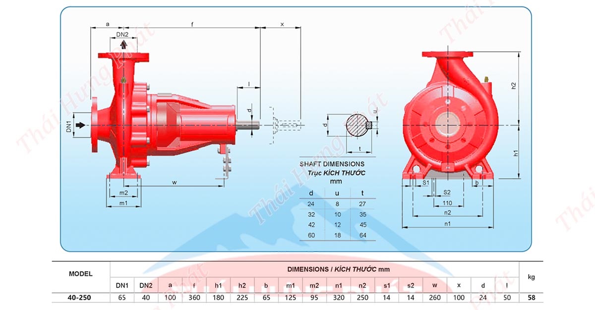 Máy bơm chữa cháy Diesel Stella STR40-250A 15kW