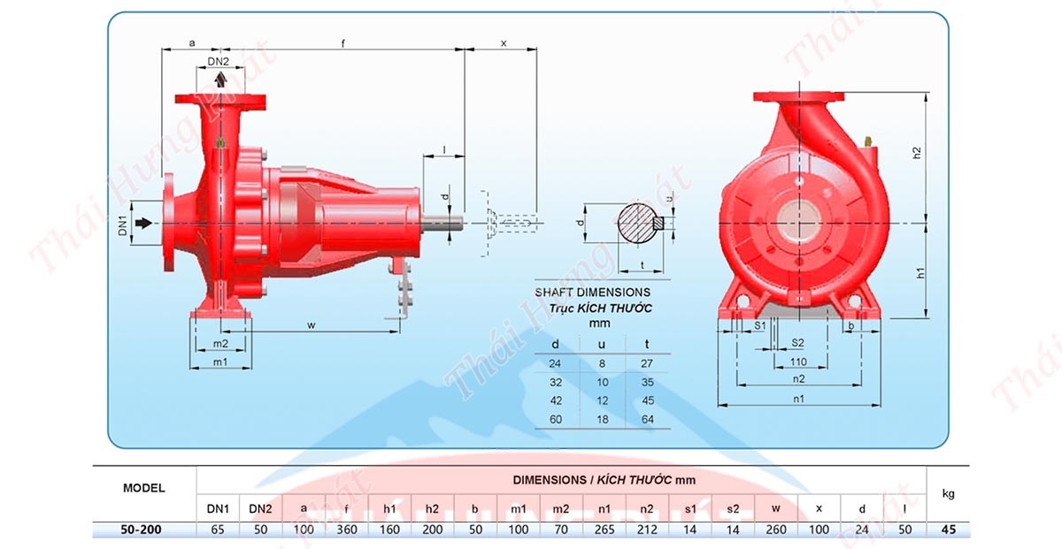 Máy bơm chữa cháy Diesel Stella STR50-200B 11kW