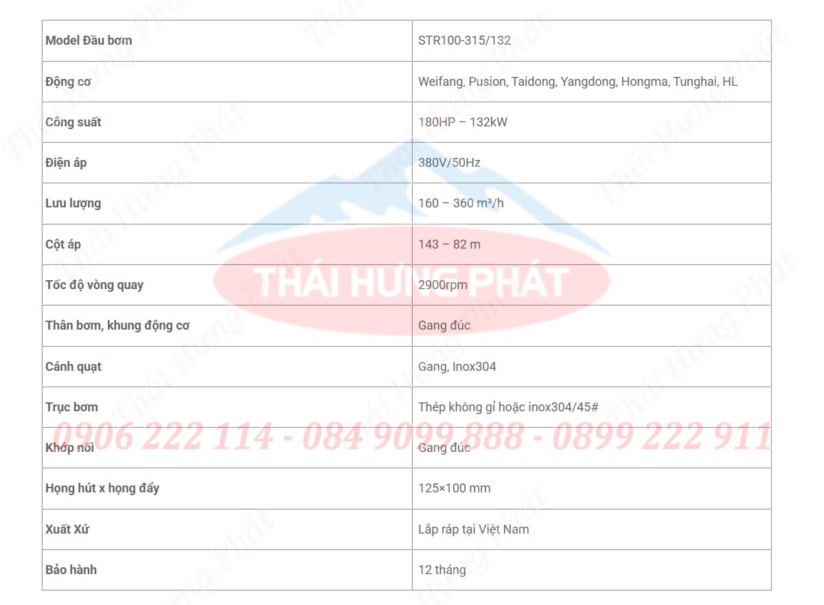 Máy bơm nước cứu hỏa Stella diesel STR100-315/132 (180HP) Máy bơm nước cứu hỏa Stella diesel STR100-315/132 (180HP)