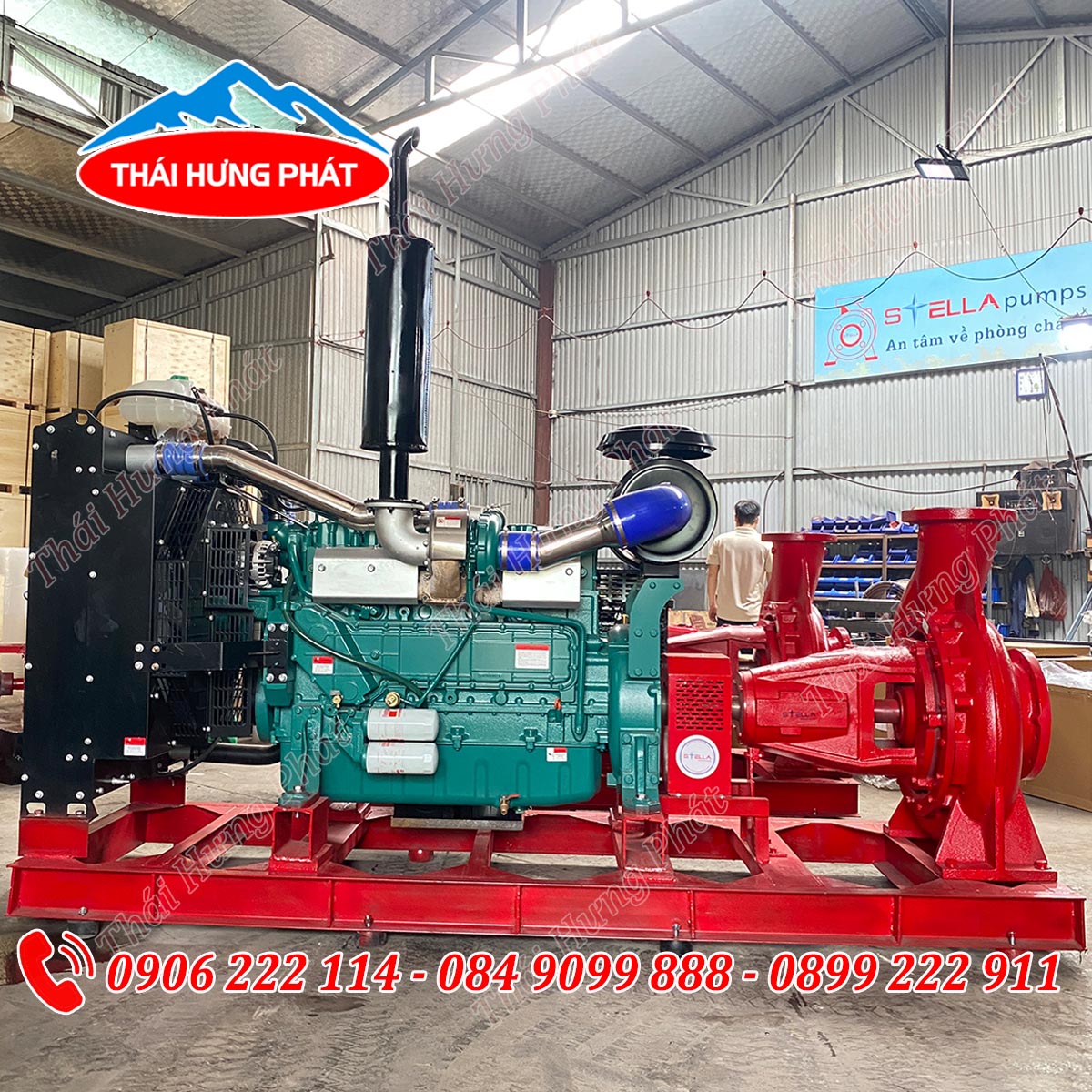 Máy bơm chữa cháy Stella diesel STR125-315/200 200kW