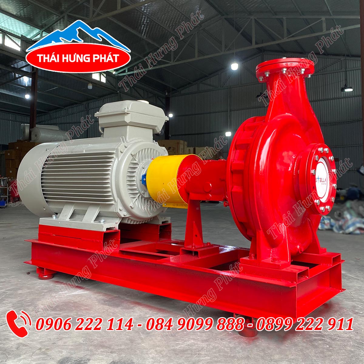 Máy bơm chữa cháy Stella điện rục rời STR200-150/160-4 160kW Máy bơm chữa cháy Stella điện trục rời STR200-150/160-4 160kW