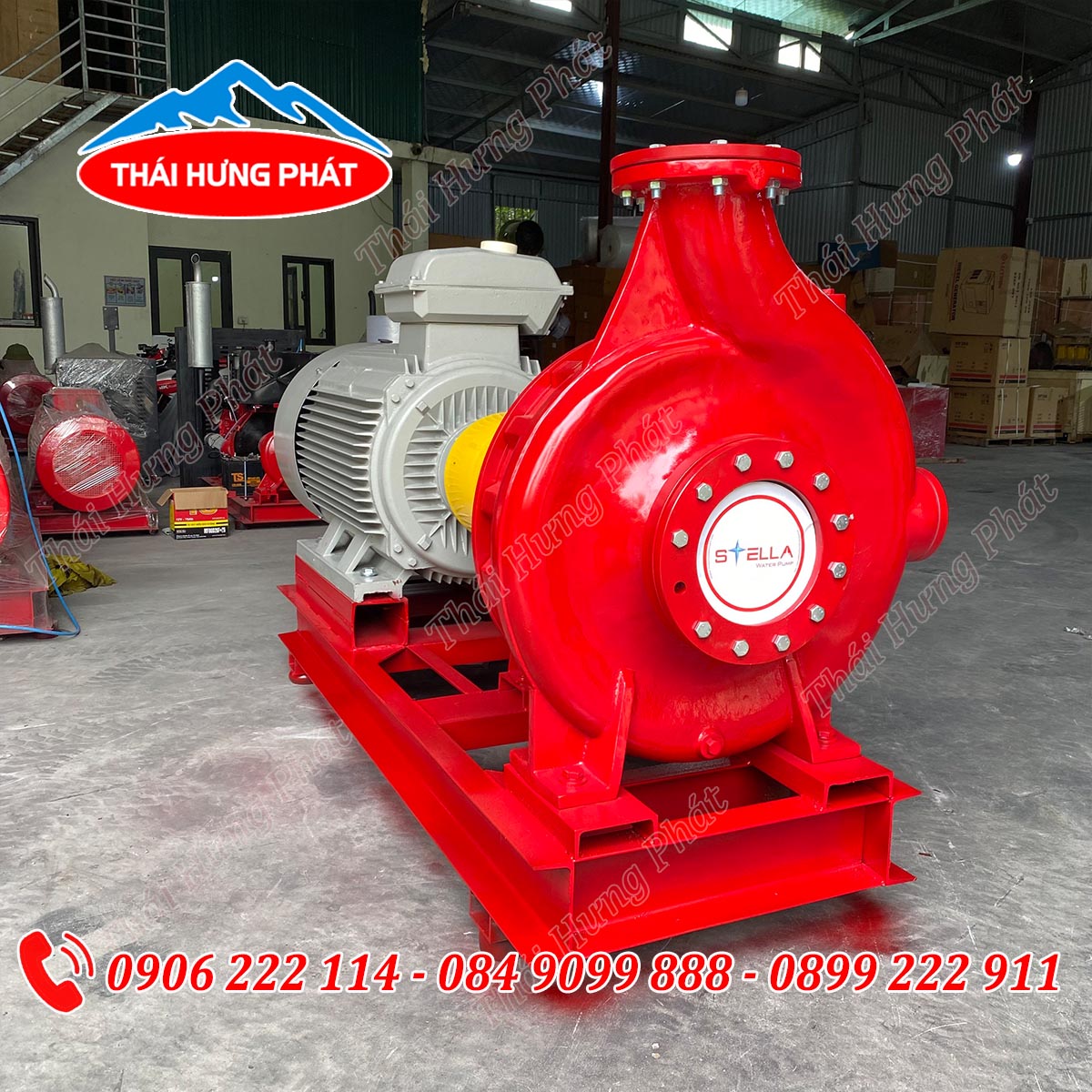 Bơm chữa cháy Stella điện trục rời STR200-150/160-4 160kW